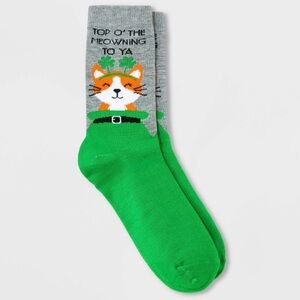 ⭐️ Target Gray and Green Cat Socks